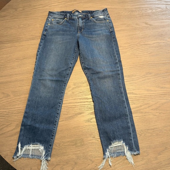 Joe's Jeans The Smith Mid-Rise Crop Shark Bite Hem Sz 27 Farmcore Relaxed - Picture 2 of 10